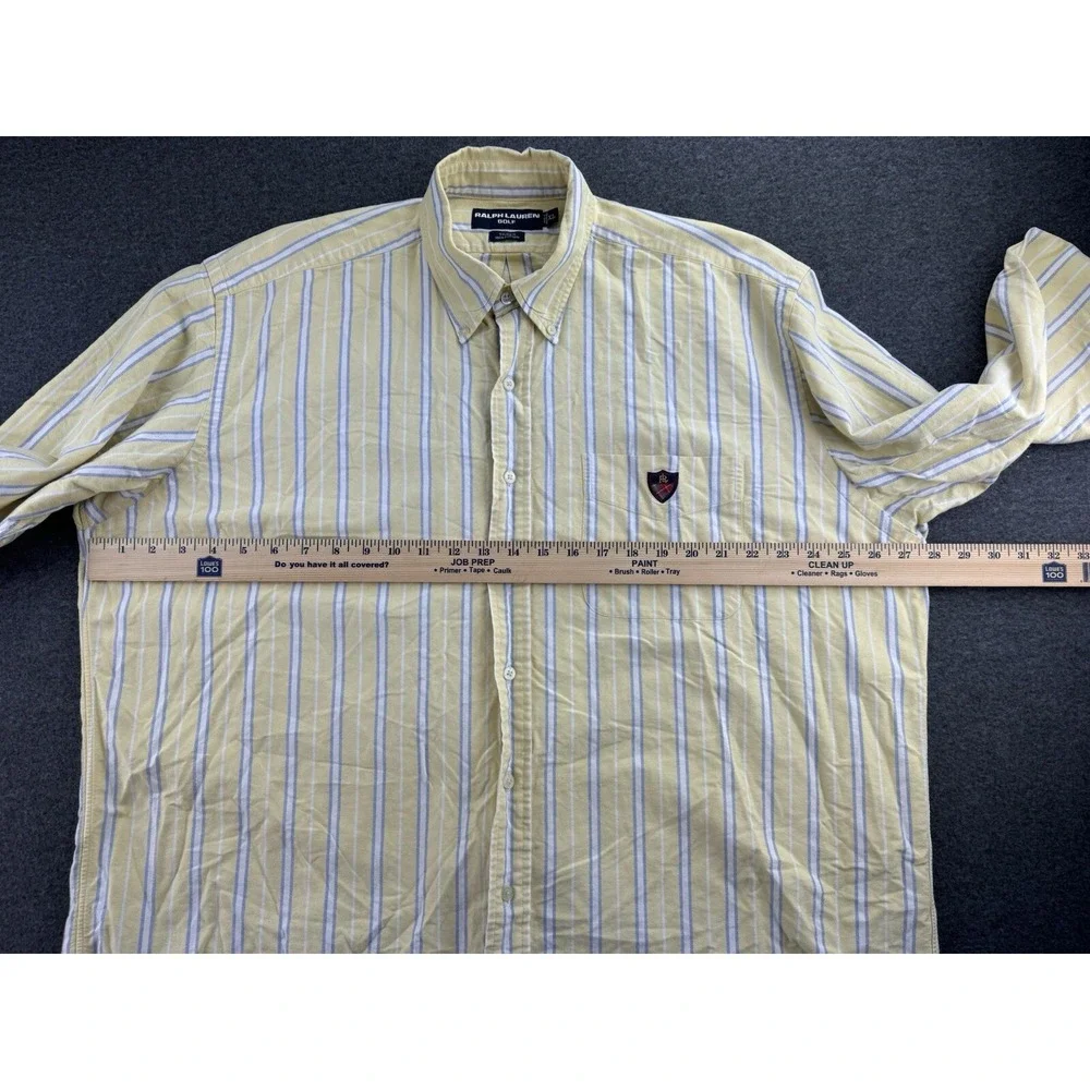 Ralph Lauren Golf Men's Oxford Shirt Size XL Tilden VTG Crest 90's Loose Comfort - Picture 11 of 16